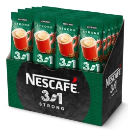 Pachet Nescafe 3 in 1, Cafea instant Strong, 15g x 24 buc