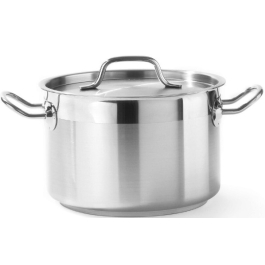 Oala cu capac 15 Lit, 32 cm diametru x19 cm inaltime, inox, gama Hendi Profi Line, potrivita si pt uz profesional