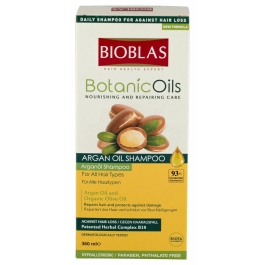 Sampon cu ulei botanic de Argan si Masline, 360 ml, Bioblas