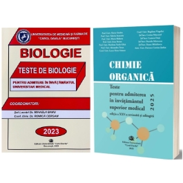 Pachet de teste Chimie organica si Biologie pentru admiterea in invatamantul superior medical 2025
