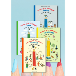 Pachet carti de colorat Hoinari prin anotimpuri, 4 volume - Rotraut Susanne Berner