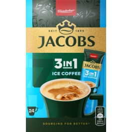 Cafea instant, Jacobs 3in1 Ice Coffee, 24 plicuri