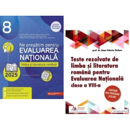 Pachet Evaluarea Nationala 2025. Limba si literatura romana Clasa 8 - Oana Chelaru Cristina Cergan