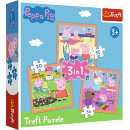 Puzzle 3in1 inventiva Peppa Pig