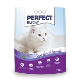 Perfect SiliCat cu parfum de lavanda, 7.6 litri