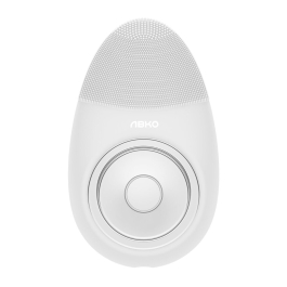 Perie electrica faciala Abko SV01 din silicon, incarcare USB, IPX7, Ultrasonic Alb