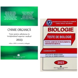 Pachet de teste Chimie organica si Biologie pentru admiterea in invatamantul superior medical 2023