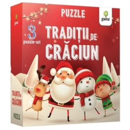 Puzzle educativ. Traditii de Craciun