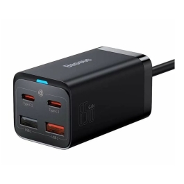 Incarcator rapid universal Baseus GaN3 Pro, 2x USB-C, 2x USB, 65W, Negru