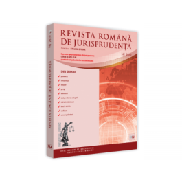 Revista romana de jurisprudenta nr. 4/2020 - Evelina Oprina