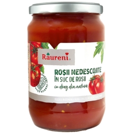 Rosii nedescojite in suc de rosii, 700g, Raureni