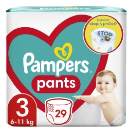 Scutece chilotel Pants Pampers. Marimea 3, 6-11 kg, 29 buc