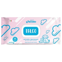 Servetele umede antibacteriene cu Talc pentru caini si pisici 40 buc, Record