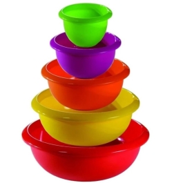 SET 5 BOLURI ROTUNDE 0.55/1.1/1.9/3/4.5L 8351-8355