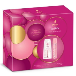 DESIRE LA BELLE DEO SPRAY 75ML+GEL DUS 200ML SET CADOU