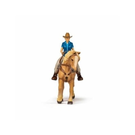 Set figurina Cowgirl (Vacarita) pe Cal USA, Papo