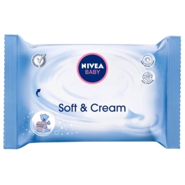 Nivea Servetele umede Baby Soft & Cream, 63 buc