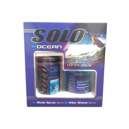 SOLO OCEAN MEN DEO SPRAY 150ML+AFTER SHAVE 125ML CASETA CADOU