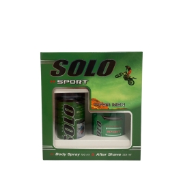 SOLO SPORT MEN DEO SPRAY 150ML+AFTER SHAVE 125ML CASETA CADOU