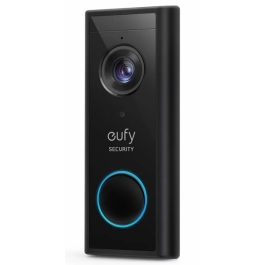 Sonerie video eufy Wireless, 2K HD, autonomie 6 luni, Negru