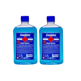 Pachet Saniblue spirt/alcool sanitar 70%, 500 ml x 2 buc