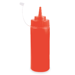 Flacon dozator, capacitate 360ml, culoare rosie