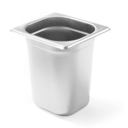 Tava Gastronorm GN1/6, 176x162x(H)100 mm 1.6 lt , inox, Hendi Budget Line