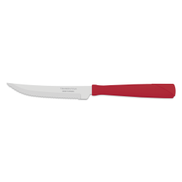 Cutit friptura, gama New Kolor, culoare rosu, lungime lama 100mm, lungime totala 195mm