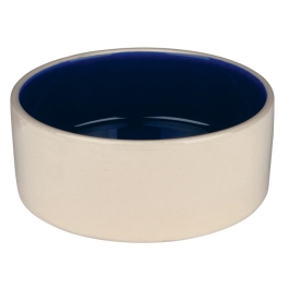 Trixie Castron Ceramica 1 l/18 cm Crem cu Albastru