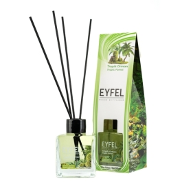 Odorizant camera cu betisoare aroma de PADURE TROPICALA 120 ml, Eyfel 