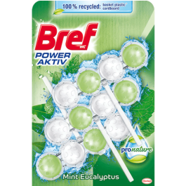 Bref WC Power Aktiv Mint Eucalyptus, 3 x 50 gr