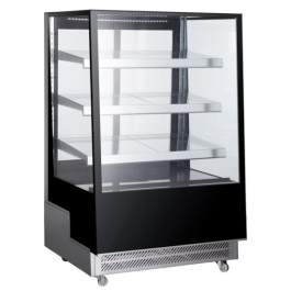 Vitrina frigorifica de prezentare interval temp. 2/6 gr. C, 490 W corp inox, ARKTIC by Hendi, 900x805x(H)1445, 500 Litri, Clasa energetica C