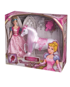 Papusa fashion doll Cenusareasa cu calut