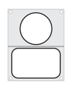 Matrita sigilare pentru un recipient cu un compartiment 178x113 mm + pentru un recipient de supa 115 mm