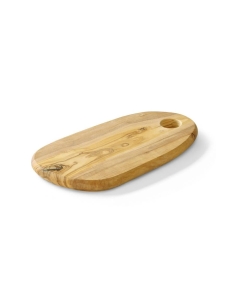 Tocator pentru prezentare si servire branzaturi, Hendi, lemn de maslin, 250x165x(H)18 mm