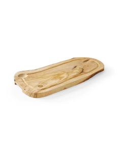 Tocator cu canelura, Hendi, lemn de maslin, 300x210x(H)18 mm