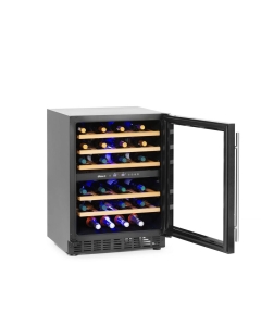Dulap frigorific pentru vin cu reglare temperatura in 2 zone, 46 sticle,Hendi  133 litri, 220-240V/90W, 595x588x(H)820 mm