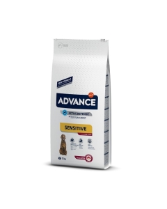 Hrana uscata Caini, 12 kg, cu miel si orez, Advance Dog Sensitive Adult