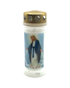 Candela din plastic cu capac Nr. 4, Maica Domnului, Bolsius