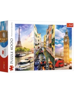 Puzzle Calatorie in Europa, 4000 piese