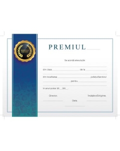 Diploma de acordare a premiului (DZC01)