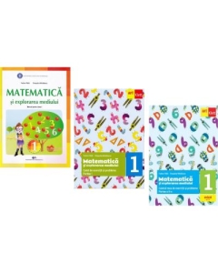 Pachet Manual matematica si explorarea mediului plus caiete de lucru clasa 1 partea 1 si 2 - Tudora Pitila, Cleopatra Mihailescu