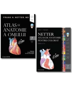 Pachet Netter Atlas de anatomie a omului si Atlas pentru colorat, Editia a 7-a - Frank H. Netter