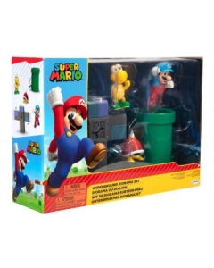 Set diorama Subteran cu figurina Super Mario Nintendo Mario