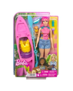Papusa Barbie Camping Daisy cu accesorii