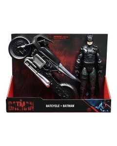 Batman Film Motocicleta si Figurina Batman 30 cm Spin Master