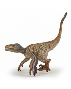 Figurina Dinozaur Velociraptor cu pene Papo
