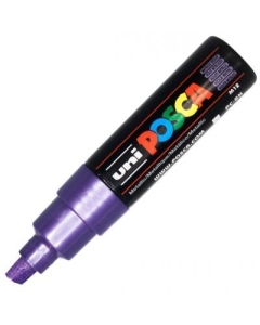 Marker UNI PC-8K 8. 0 mm varf tesit violet metalizat Posca M659