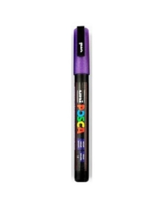 Marker UNI PC-3ML 0. 9-1. 3 mm cu sclipici violet Posca M1275
