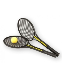 Set rachete tenis cu minge galbena
